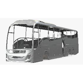 Coach Bus Body Frame 3D